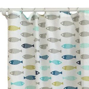 NWT Fish Shower Curtain Calm Gray - Pillowfort
